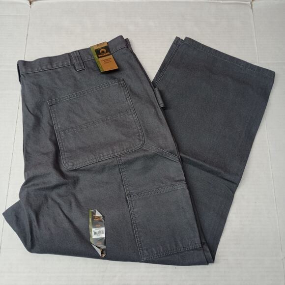 Brahma Work Carpenter Pants Mens Size 42x30 Gray Relaxed Fit - Picture 1 of 8